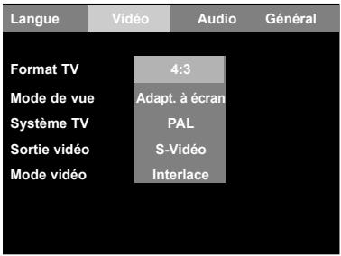 DUAL DVD 800.3 - RÉGLAGES PRÉFÉRENTIELS - 1