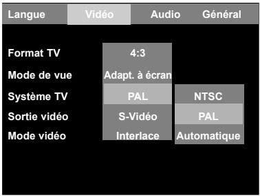 DUAL DVD 800.3 - RÉGLAGES PRÉFÉRENTIELS - 1