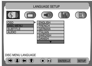 DUAL HCS 420 - Selection du menu langue du disque - 5