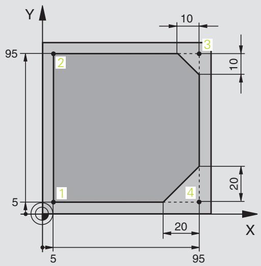 HEIDENHAIN ITNC 530 - Trajectoire circulaire CT avec raccordement tangentiel - 4
