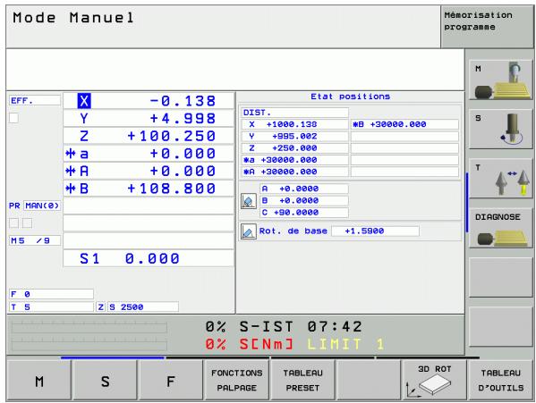 HEIDENHAIN ITNC 530 - Affichage de positions - 2
