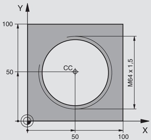 HEIDENHAIN ITNC 530 - Forme de la trajectoire hélicoïdale - 7