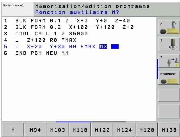 HEIDENHAIN ITNC 530 - Exemple de dialogue - 4