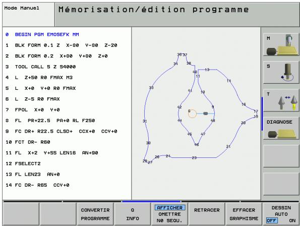HEIDENHAIN ITNC 530 - Agrandissement ou réduction de la projection - 1