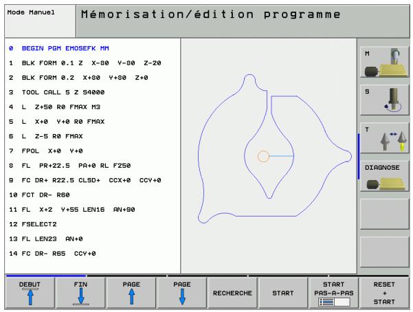 HEIDENHAIN ITNC 530 - Elaboration du graphisme de programmation pour un programme existant - 2