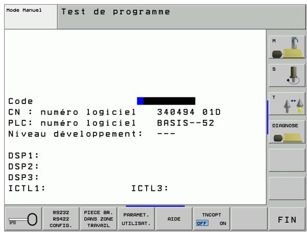 HEIDENHAIN ITNC 530 - Quitter les fonctions MOD - 2