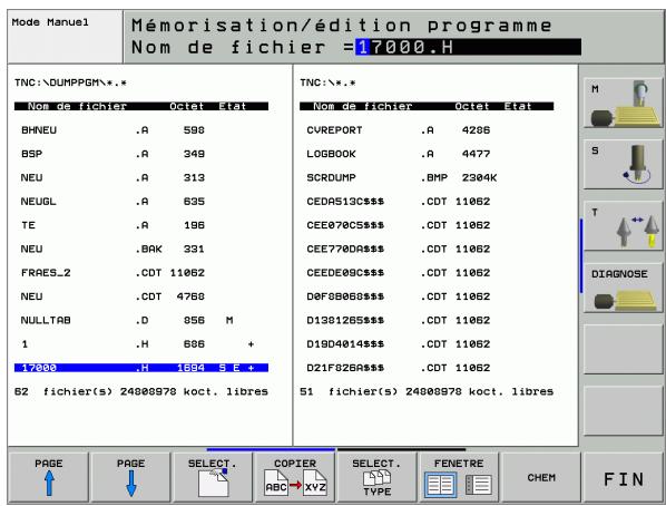 HEIDENHAIN ITNC 530 - Transmission des données vers/à partir d'un support externe de données - 11