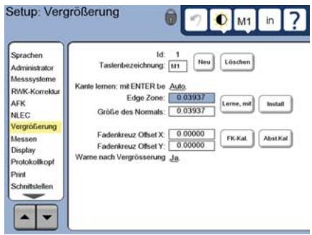 HEIDENHAIN ND 1300 - Vergroßerungen des Profilprojektors hinzufugen - 1