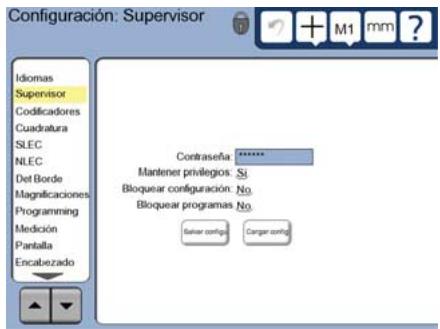 HEIDENHAIN ND 1300 - Introducir la contraseña del supervisor - 1