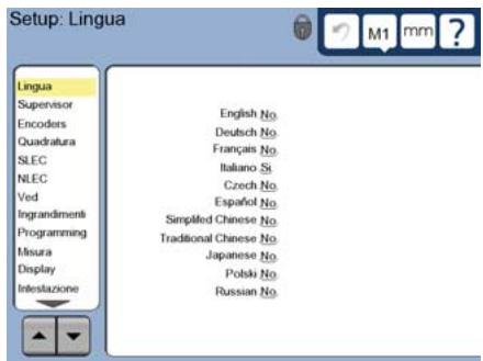 HEIDENHAIN ND 1300 - Visualizzazione del menu di configurazione - 2