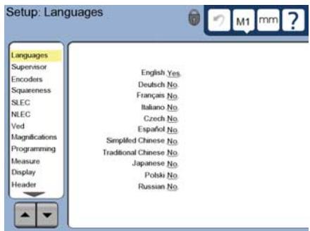 HEIDENHAIN ND 1300 - Visualizar o menu de configuracao - 2