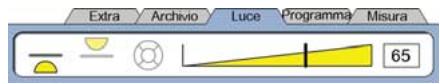 HEIDENHAIN ND 1300 - Regolazione del livello luce - 1