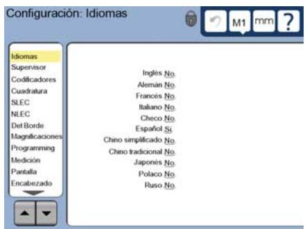 HEIDENHAIN ND 1300 - Ajustes iniciales para las options de video y arista 1. Visualizar el menu ajustes - 2