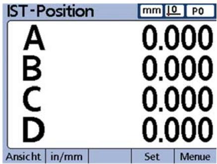 HEIDENHAIN ND 2100G - Menu Setup aufrufen - 1