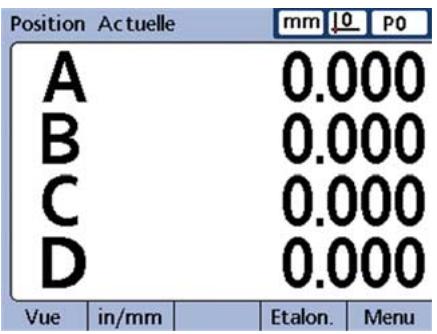 HEIDENHAIN ND 2100G - Ecran des valeurs courantes - 1