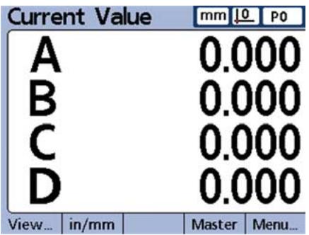 HEIDENHAIN ND 2100G - Current value screen - 1