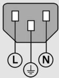 HEIDENHAIN ND 2100G - Cablagem do conector de alimentacao - 1