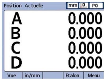 HEIDENHAIN ND 2100G - Mise sous tension du ND 2100G - 1