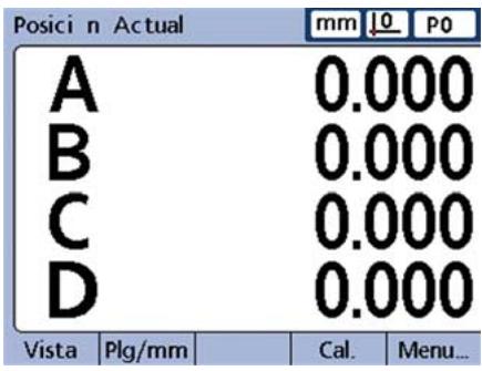 HEIDENHAIN ND 2100G - Visualizar el menu ajustes - 1