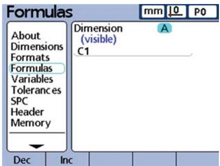 HEIDENHAIN ND 2100G - To create a formula: - 1
