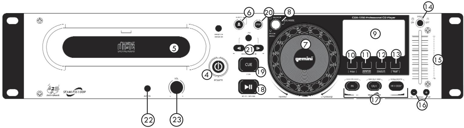 GEMINI CDX-1250 - POR FAVOR LEA ANTES DE UTILIZAR, INSTRUCCIONES IMPORTANTES DE SEGURIDAD - 11