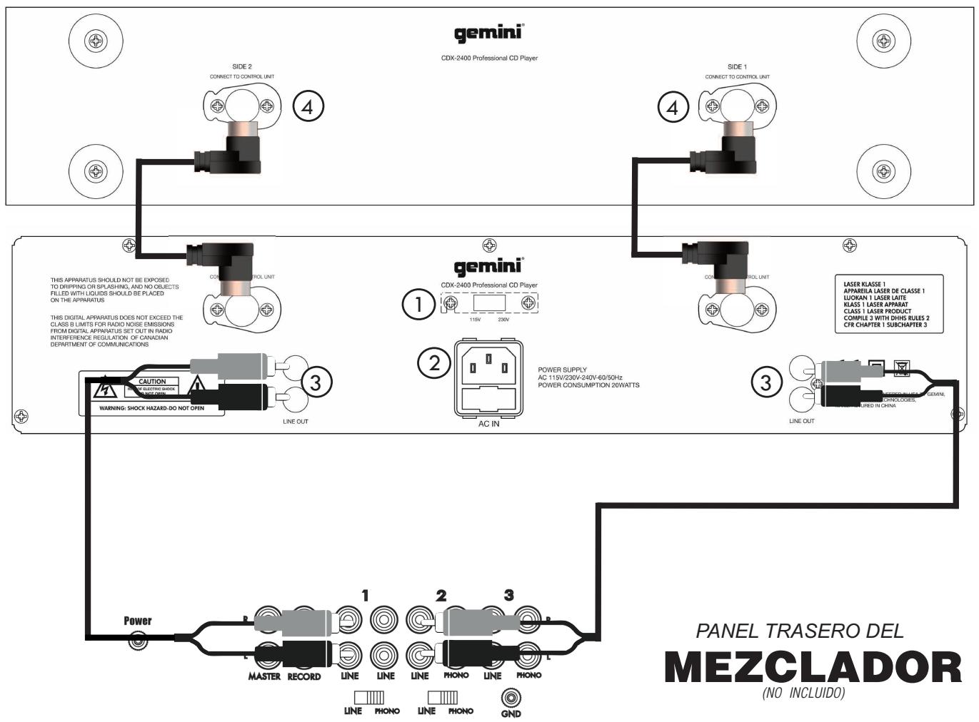 GEMINI CDX-2400 - POR FAVOR LEA ANTES DE UTILizar, INSTRUCCIONES IMPORTANTES DE SEGURIDAD - 13