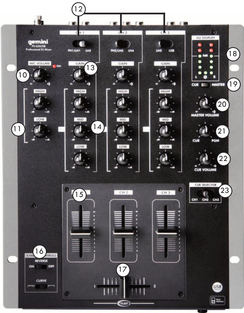GEMINI PS-626 USB - SUPERIOR - 1