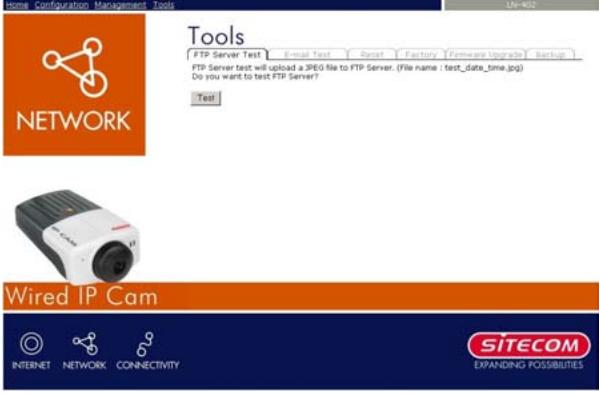 SITECOM LN-402 - Outils - Test Serveur FTP - 1