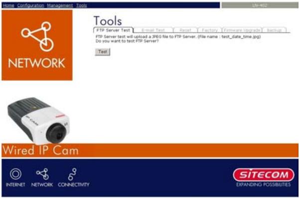 SITECOM LN-402 - Outils - Test E-mail - 1
