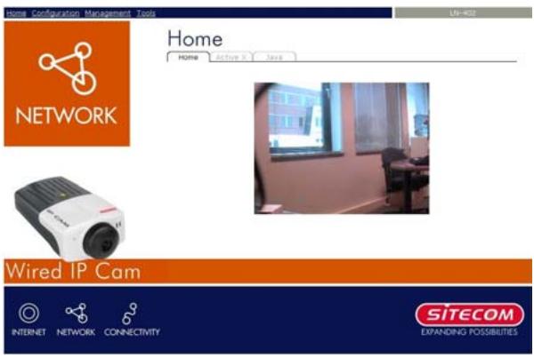 SITECOM LN-402 - Image-écran du Menu Principal - 1
