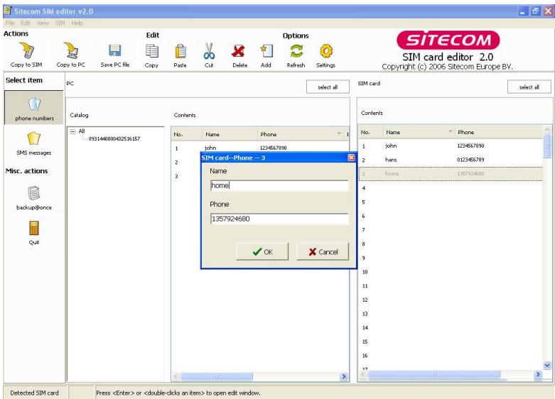 SITECOM MD-010 - Ajout et modification de données sur une carte SIM - 1