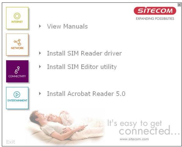 SITECOM MD-010 - Installation du logiciel SIM Editor - 1