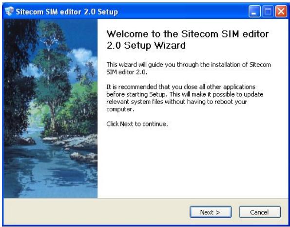 SITECOM MD-010 - Installation du logiciel SIM Editor - 2