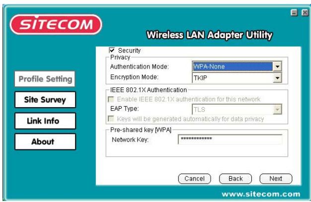 SITECOM WL-151 WIRELESS PCI ADAPTER MIMOXR - WPA-PSK (Wi-Fi Protected Access-Pre Shared Key) [Clé pré-partagée - Accès protégé Wi-Fi] - 2