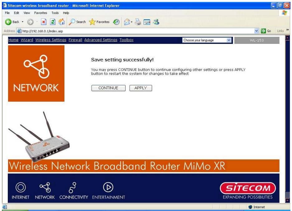 SITECOM WL-153 WIRELESS BROADBAND ROUTER FM - Setup wizard - 6