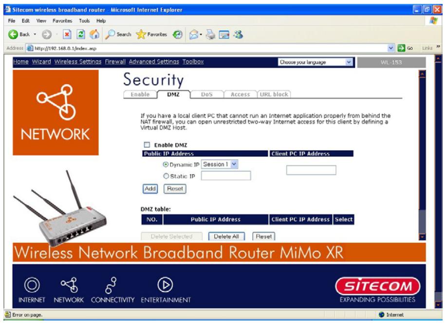 SITECOM WL-153 WIRELESS BROADBAND ROUTER FM - DMZ - 1