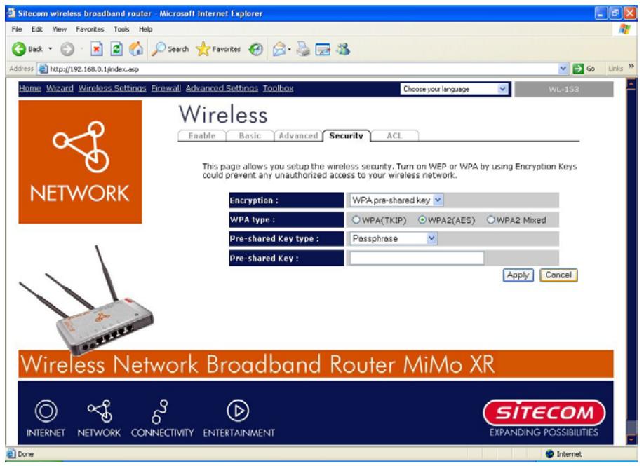 SITECOM WL-153 WIRELESS BROADBAND ROUTER FM - Clé WPA Pré-partagée - 1