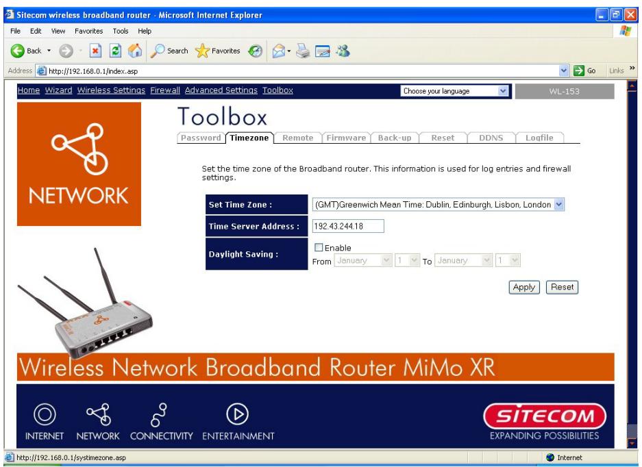 SITECOM WL-153 WIRELESS BROADBAND ROUTER FM - Timezone [Tranche hora] - 1