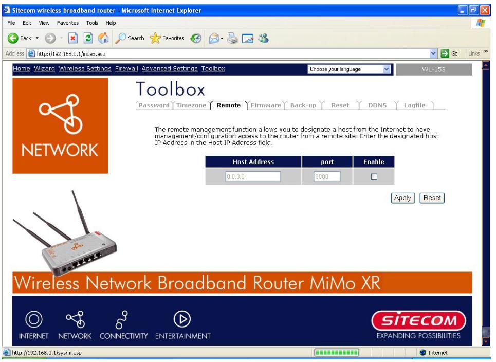 SITECOM WL-153 WIRELESS BROADBAND ROUTER FM - Gestion à distance - 1
