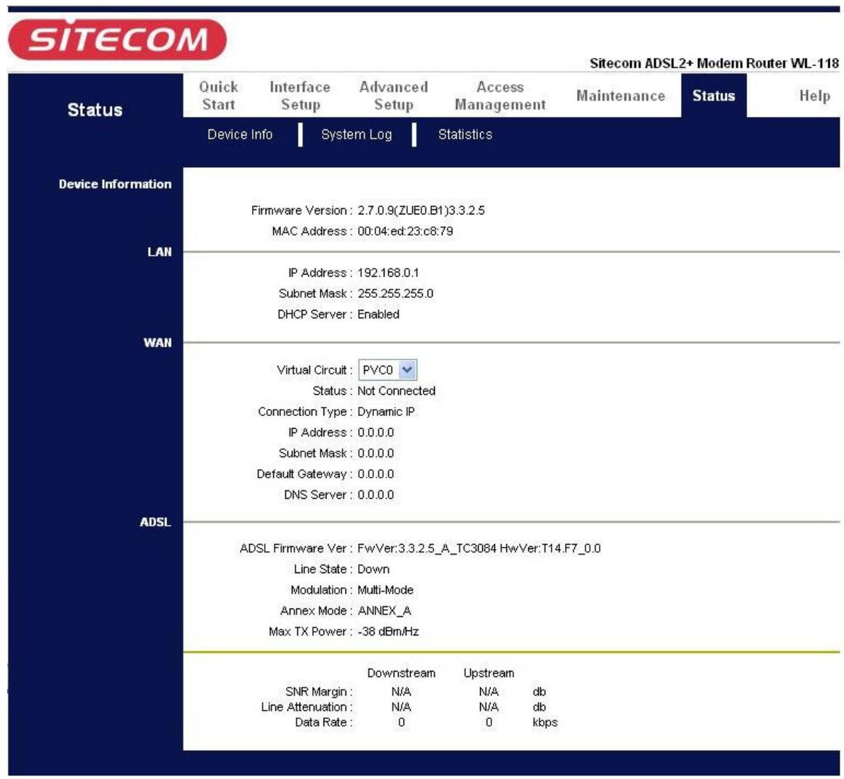 SITECOM WL-174 - Device Info - 1