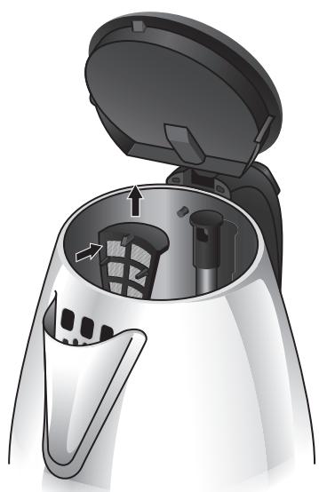 SUNBEAM STAINLESS STEEL ELECTRIC KETTLE - Retrait, nettoyage et remise en place du filtré - 1
