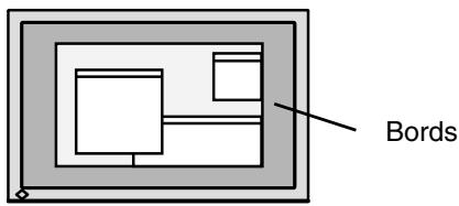 EIZO COLOREDGE CG301W - Reglez la luminosité de la zone noire qui entoure l'image. - 1