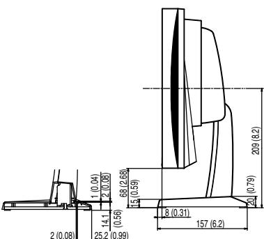 EIZO DURAVISION FDX1501 - Dimensions externes - 8