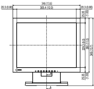 EIZO DURAVISION FDX1501 - Dimensions externes - 7