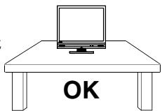 EIZO ECLIENT 620L - Placez le moniteur sur une surface stable et robuste. - 1