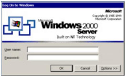EIZO ECLIENT 630L-N - Le 630L-N/630LT-GR-N se connecte au serveur WTS et la boîte de dialogue « Ouverture de session Windows » apparait. - 1