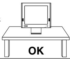 EIZO ECLIENT 630L-N - Placez le moniteur sur une surface stable et robuste. - 1