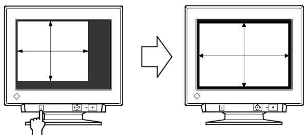 EIZO FLEXSCAN T566 - La position ou la dimension de l'image est incorrecte - 1