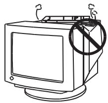 EIZO FLEXSCAN T966 - N'obstruez pas les fentes de ventilation de la carrosserie. - 1