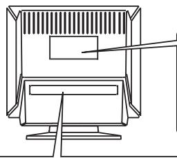 EIZO FLEXSCAN T966 - [Emplacements des étiquettes de sécurité] - 1